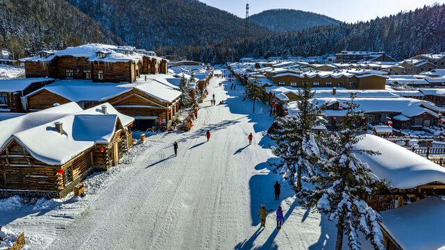 中国雪乡冬季雪景