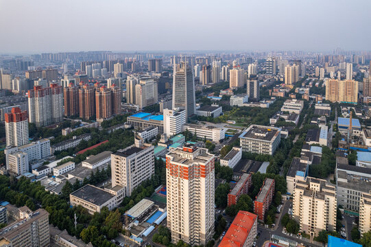 河南省洛阳市地标建筑城市风光