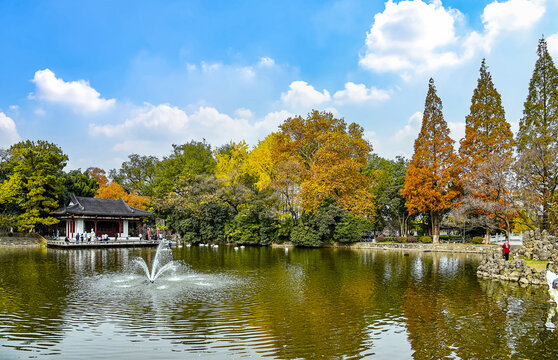 莫愁湖秋景