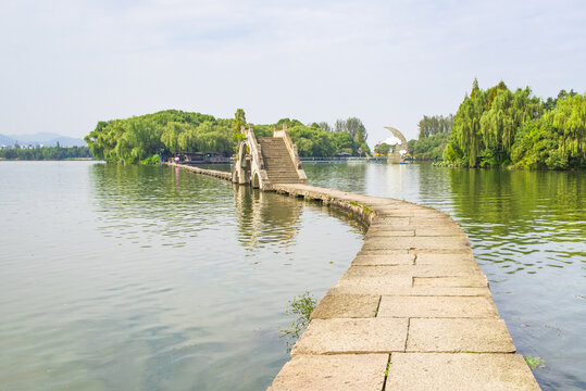 绍兴柯桥风景区古纤道