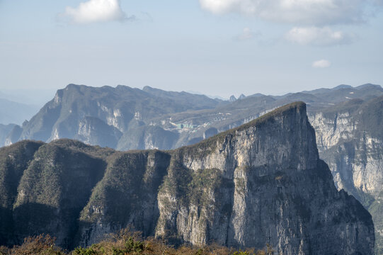 天门山顶唯美风光