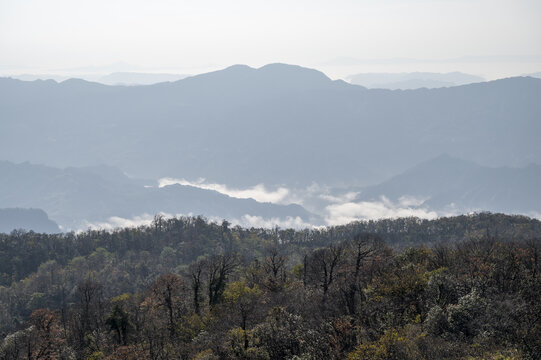 湖南天门山云雾