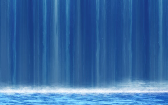 瀑布流水生財(cái)