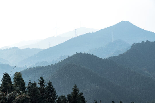 水墨山景