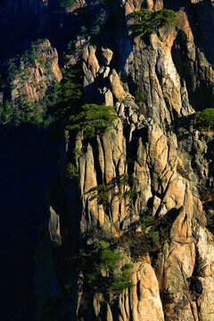 黄山奇石黄山山峦