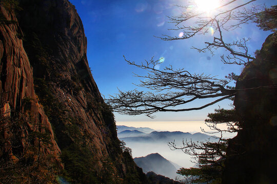 黄山远眺黄山云海