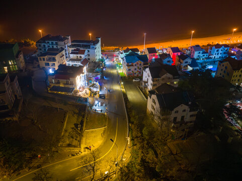 威海火炬八街夜景