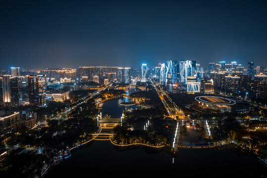 佛山千灯湖夜景