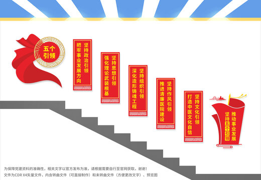 中医党建楼梯文化墙