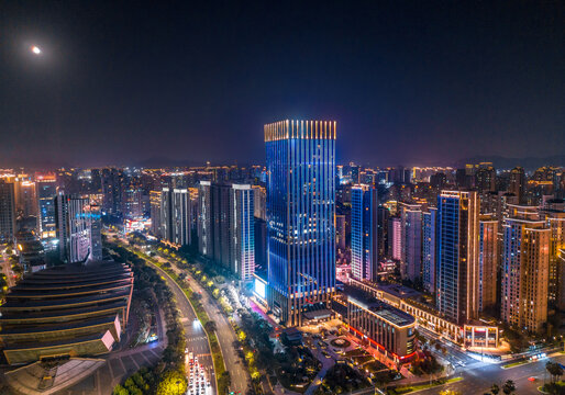 温州招银大厦夜景