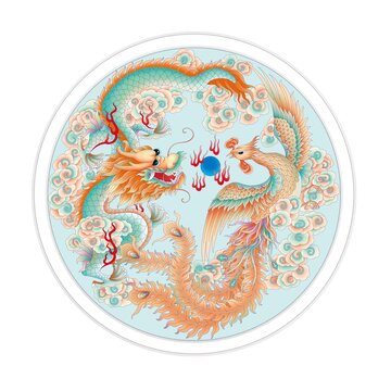 龍鳳高清分層原創(chuàng)圖