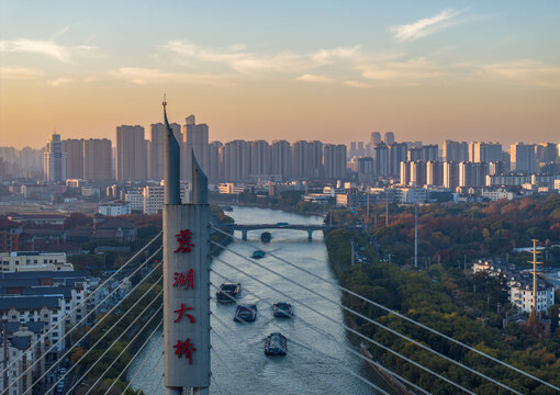 航拍江蘇無錫城市風光
