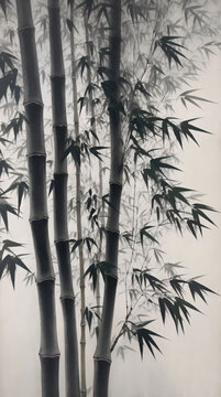 竹子裝飾畫