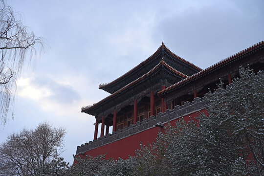 故宫午门雪景