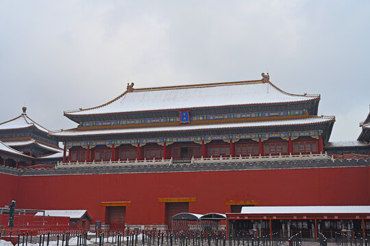 故宫午门雪景