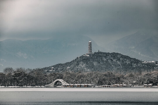 颐和园雪景