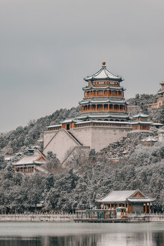 颐和园雪景