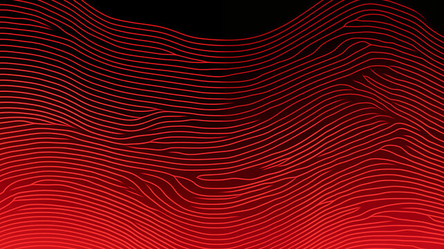 红色抽象波浪线条底纹背景