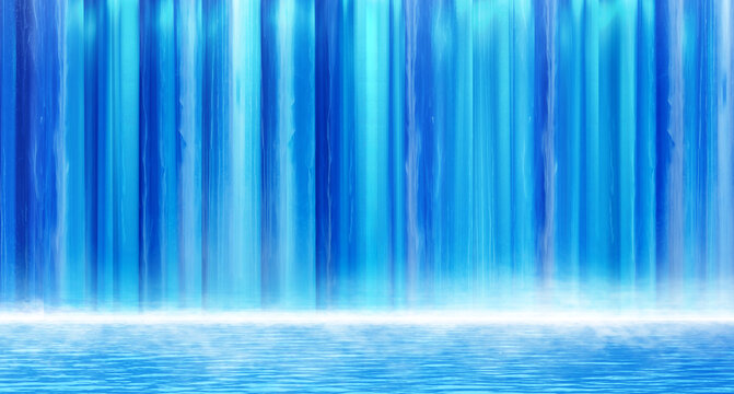 瀑布流水生財
