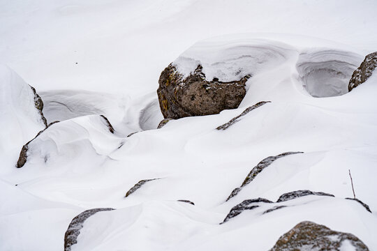 长白山雪景