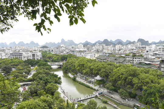 广西桂林城市风光