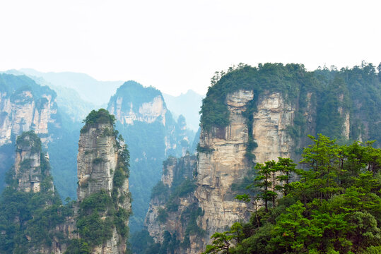 湖南张家界武陵源景区袁家界风光