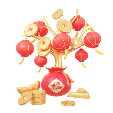 3D新年圖標(biāo)燈籠