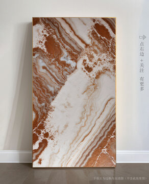 唯美條紋藝術(shù)畫(huà)大理石