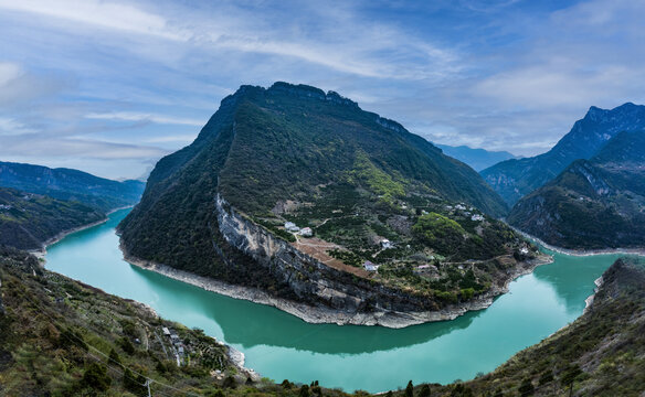 湖北宜昌长阳清江画廊山水风光