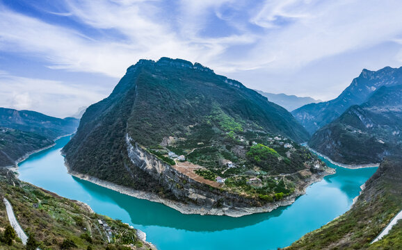 湖北宜昌长阳清江画廊山水风光