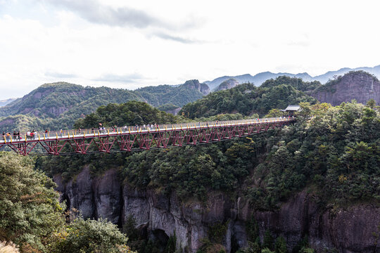 仙居神仙居景区吊桥