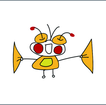 原创卡通动物小蜜蜂形象
