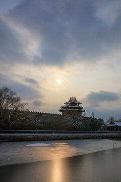 故宫角楼雪景