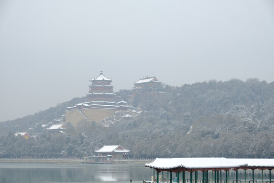 雪后颐和园