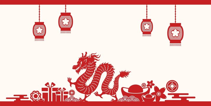 中国龙传统喜庆图案