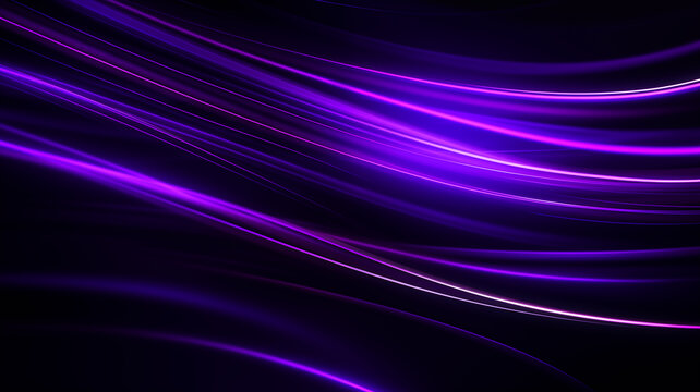 紫色发光线条科技背景