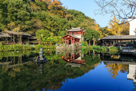 婺源江湾汇贤湖