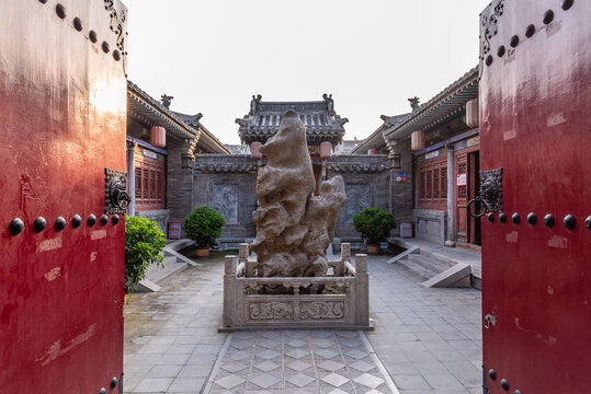 中国山西忻州古城元代遗山祠