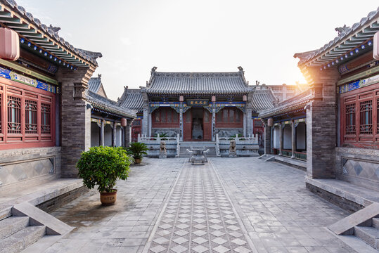 中国山西忻州古城元代遗山祠