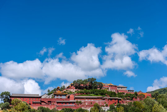 中国山西忻州五台山寺庙建筑