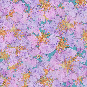 紫薇花花紋