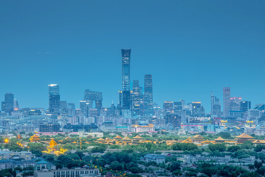 北京地标建筑夜景