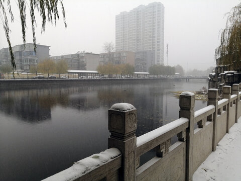 园林雪景