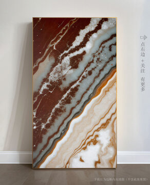 抽象大理石背景墻掛畫