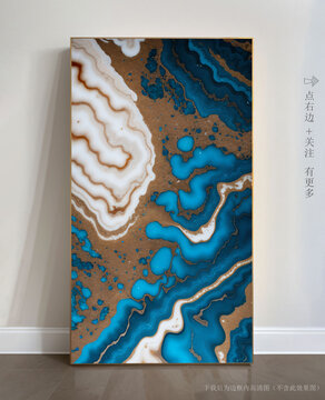 簡約大理石紋抽象畫