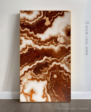 奢華大理石紋玄關(guān)背景墻