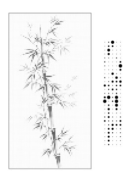 圆点竹子点状图
