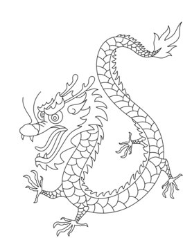 龍簡(jiǎn)筆畫(huà)
