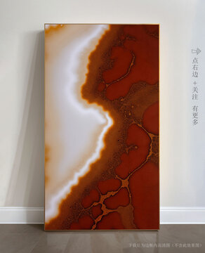 抽象大理石玄關(guān)裝飾畫