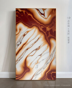 奢華大理石紋玄關(guān)背景墻
